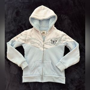 Reflex Light Blue Butterfly Hoodie